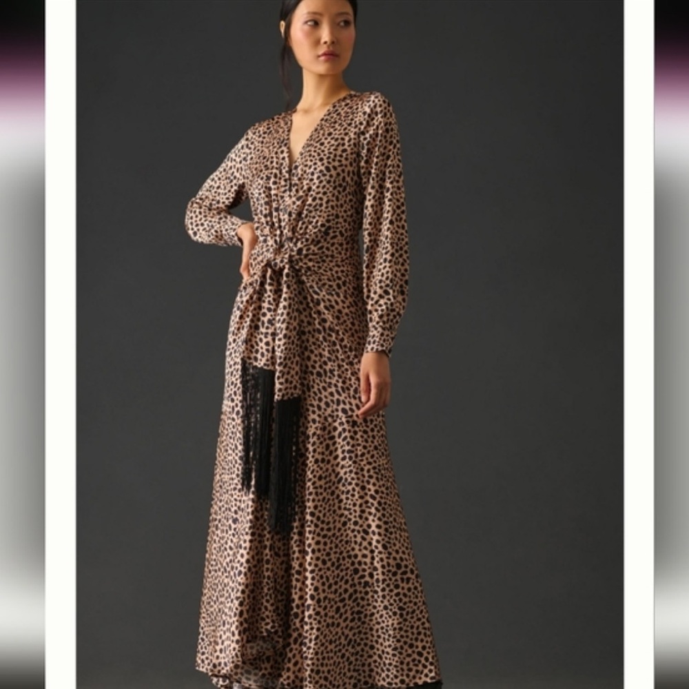 NWT Delfi Collective V-Neck Knot-Front Dress XL